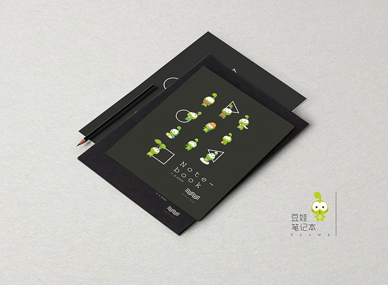 豆娃笔记本效果图09黑色