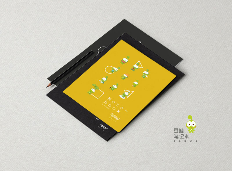 豆娃笔记本效果图黄色07
